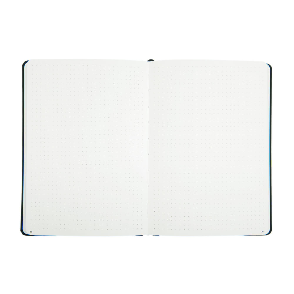 Yop & Tom - A5 Dot Grid Journal - Hummingbird - Charcoal-Notitieboek-DutchMills