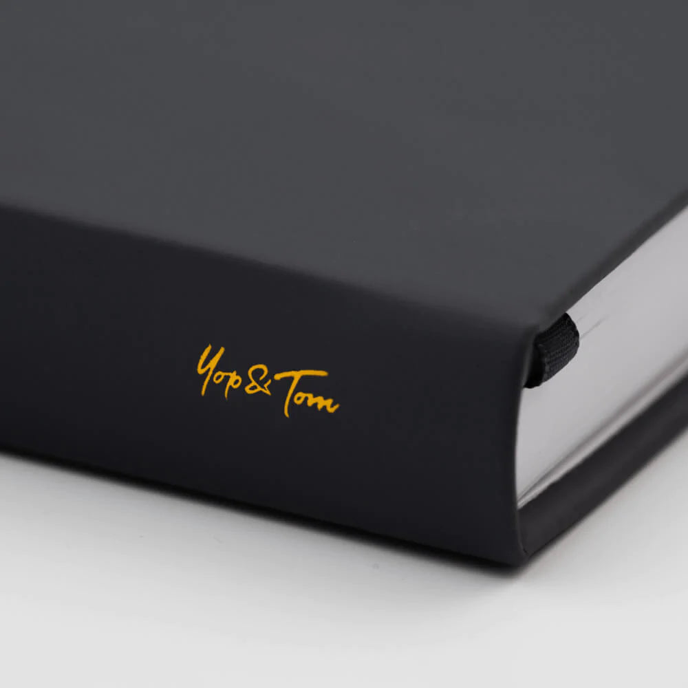 Yop & Tom - A5 Dot Grid Journal - Tarot Hand - Charcoal-Notitieboek-DutchMills