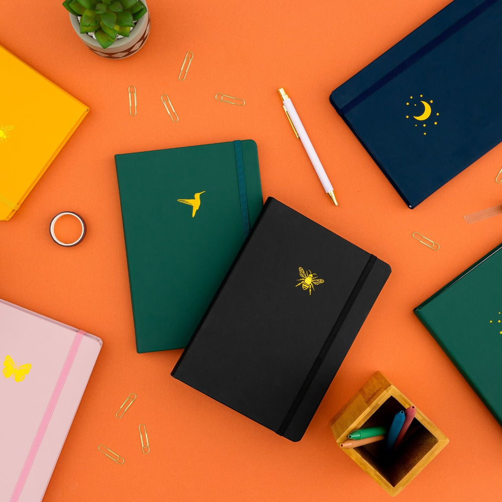 Yop & Tom - A5 Lined Journal - Bee - Sunshine Yellow-Notitieboek-DutchMills