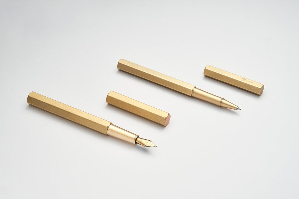 Ystudio - Classic Revolve Fountain Pen - Brass-Vulpen-DutchMills