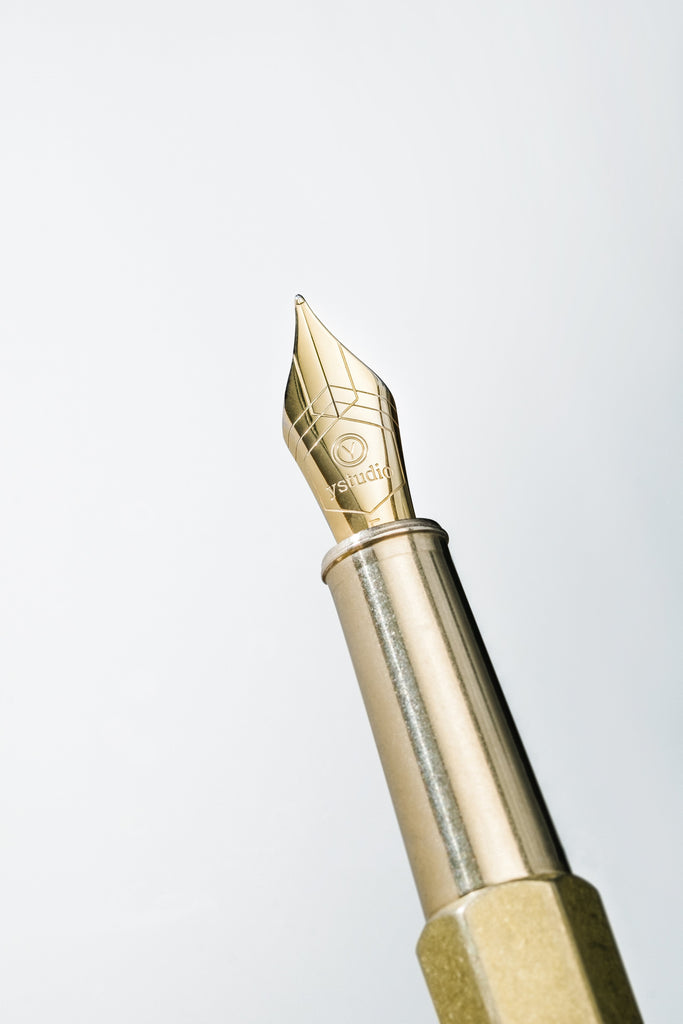 Ystudio - Classic Revolve Fountain Pen - Brass-Vulpen-DutchMills