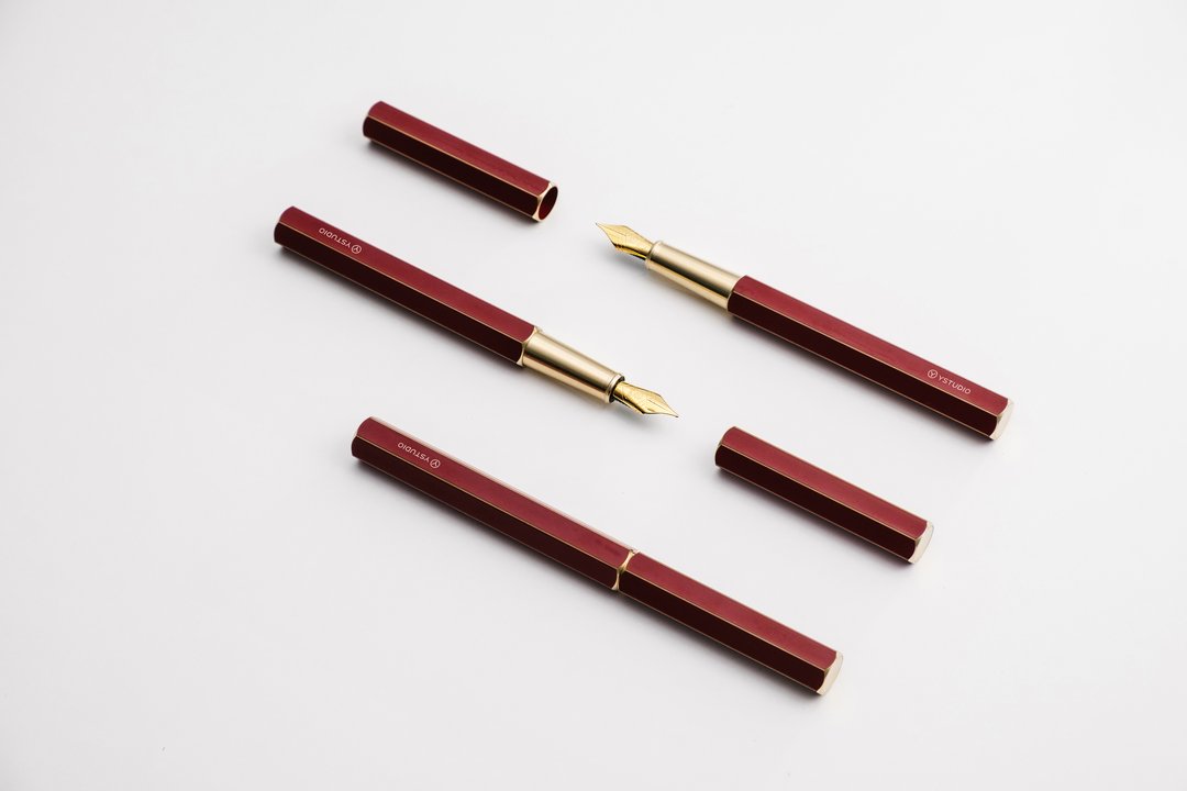 Ystudio - Classic Revolve Fountain Pen - Red-Vulpen-DutchMills