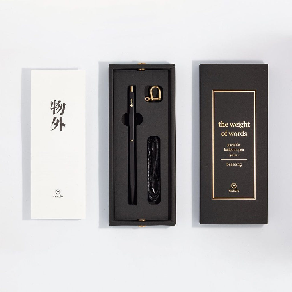 Ystudio - Portable Ballpoint Pen (Black)-Balpen-DutchMills