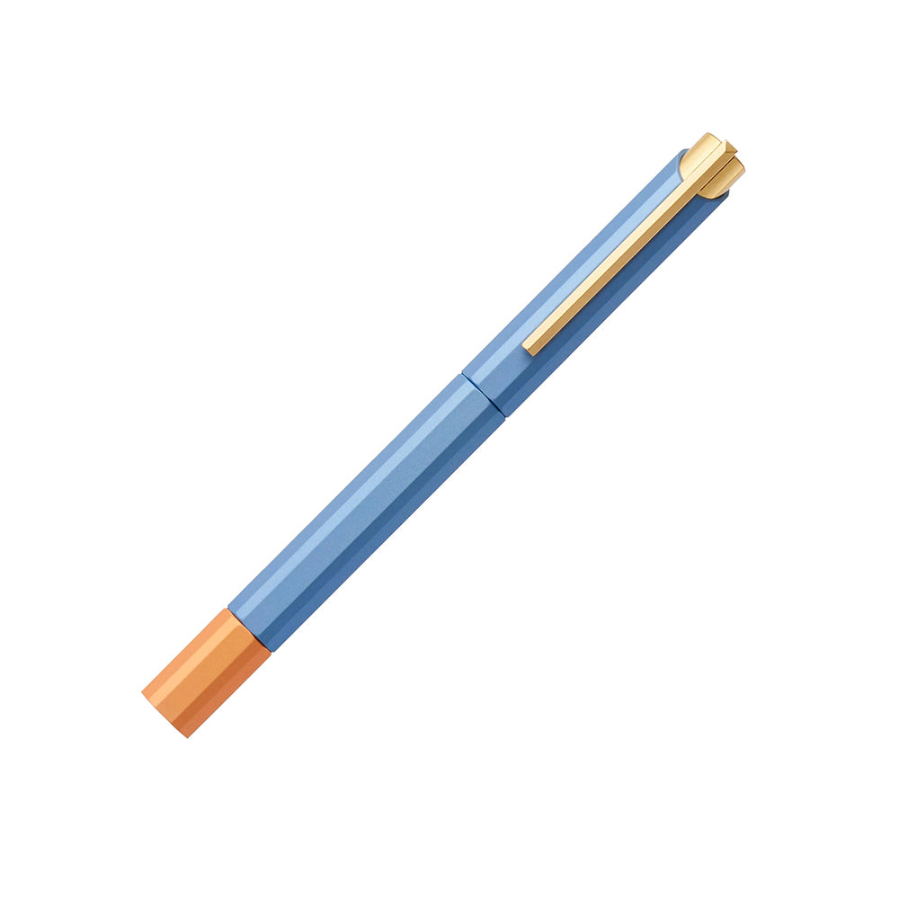 Ystudio - Glamour Evolve-Bihex Rollerball Pen - Blue Gin-Rollerball-DutchMills