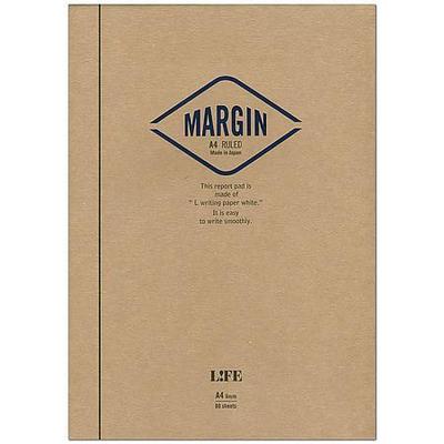 Life Stationery - Margin Report Pad A4 Lined - Navy-Notitieboek-DutchMills