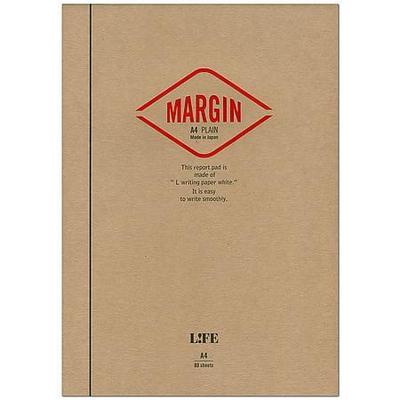 Life Stationery - Margin Report Pad A4 Plain - Red-Notitieboek-DutchMills