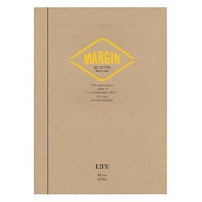 Life Stationery - Margin Report Pad A4 Section - Yellow-Notitieboek-DutchMills