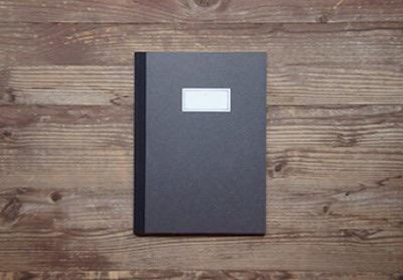 O-Check Design - Stitch Notebook Medium - Black-Notitieboek-DutchMills
