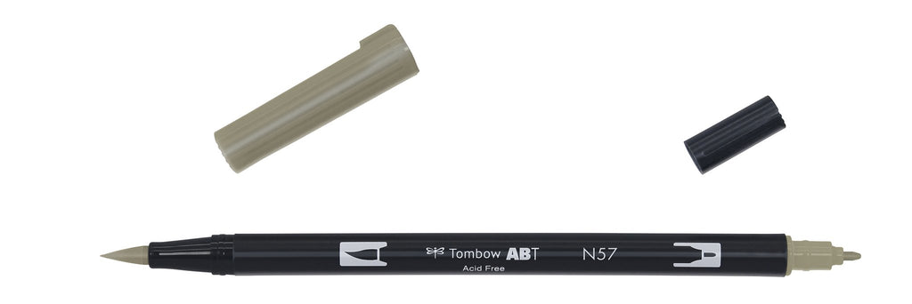 Tombow - ABT-N57 Dual Brush Pen - Warm Gray 5-Stift-DutchMills