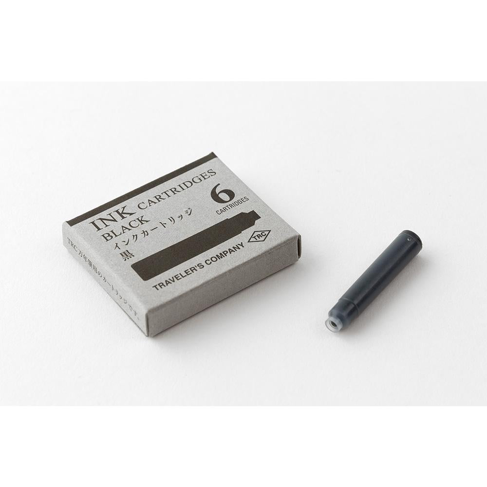 TRAVELER'S Company - Cartridge for Brass Fountain Pen (Black)-Inkt-DutchMills